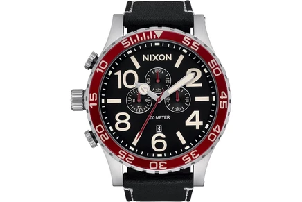 Мужские наручные часы Nixon 51-30 Chrono Leather