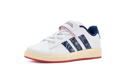 Детские кроссовки adidas Marvel Grand Court, бело-синие