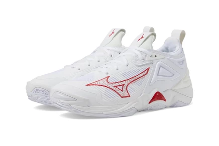 Женские кроссовки Mizuno Wave Momentum 3 white/red