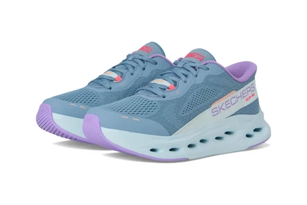 Женские кроссовки SKECHERS Max Cushioning Glide Step Caledonia Hands Free Slip-Ins slate