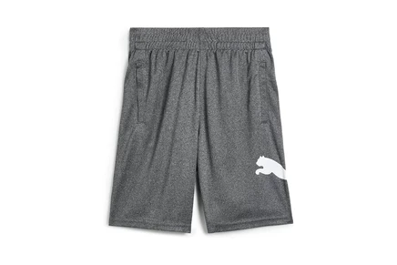 PUMA Kids Boys Core Essential Athletic Shorts charcoal heather