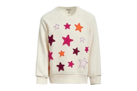 Hatley Kids Super Star Slouchy Pullover (Toddler/Little Kid/Big Kid) off white