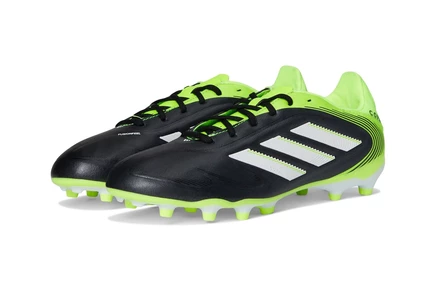 adidas Kids Copa League Pure 3 Firm/Multi Ground Boots (Little Kid/Big Kid) black/white/lucid lemon