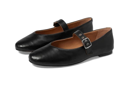 Женские балетки Madewell Hera Grommet Mary Jane, черные