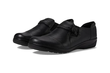 Женские лоферы Clarks Cheyn Madi, черная фактурная кожа