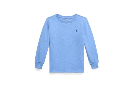 Детский лонгслив Polo Ralph Lauren Kids, голубой меланж