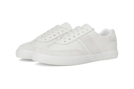 Lauren Ralph Lauren Braylee Leather & Suede Sneakers snow white/bianco