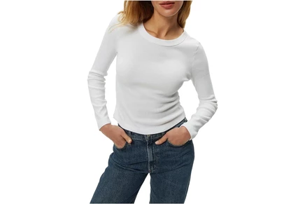 Michael Stars Orion Crop Tee white
