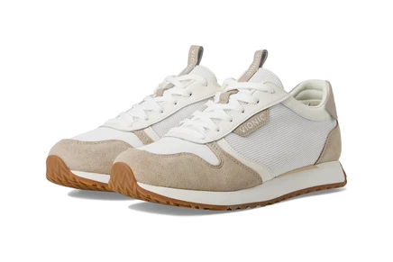 Женские кроссовки VIONIC Monarch white microfiber/cobblestone suede