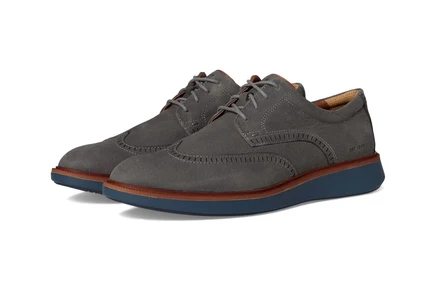 Мужские оксфорды Johnston & Murphy XC Parker Wingtip, серый нубук