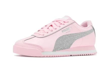 Кроссовки для детей Puma Kids Roma, розово-белые/серебристые