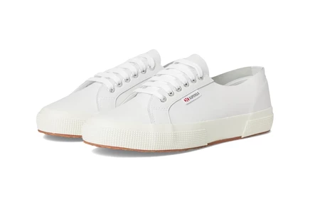 Superga 2750 Unlined Nappa optical white/silver/favorio