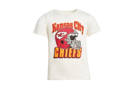 Junk Food Clothing Kids NFL Kansas City Chiefs Helmet Tee (Little Kid/Big Kid) vintage white