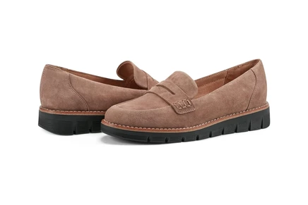 Женские лоферы Easy Spirit Velia, замшевые, бежевые