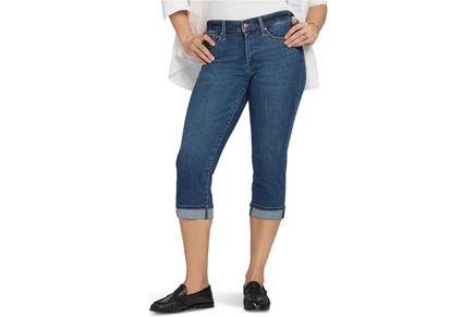 Джинсы NYDJ Marilyn Crop Cuff Jeans in Sunset Villa