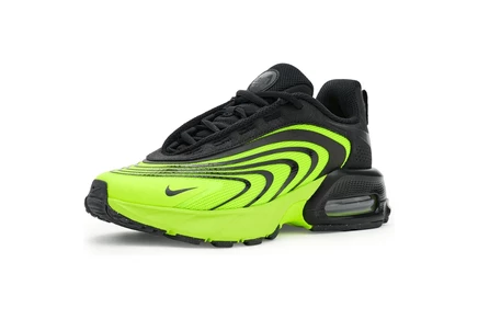 Детские кроссовки Nike Air Max Fire, черно-салатовые