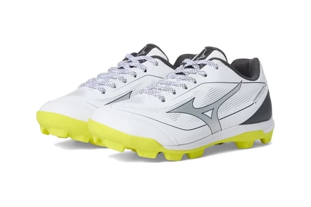 Детские кроссовки Mizuno Cushionrevo Diamond Jr, бело-жёлтые