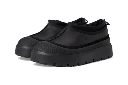 Мужские тапочки UGG Tasman Weather Hybrid из замши, черные