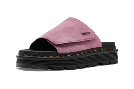Унисекс шлепанцы Dr. Martens Zebzag, пыльно-розовые