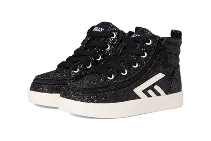 Женские кроссовки BILLY Footwear Kids BILLY CS High Top (Toddler) black glitz