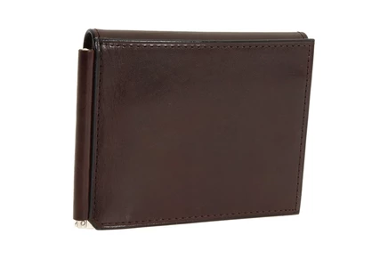 Унисекс зажим Bosca Old Leather, темно-коричневый