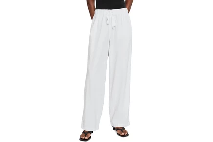 Брюки Eileen Fisher Slubby Organic Cotton Linen Straight Full Length Pants