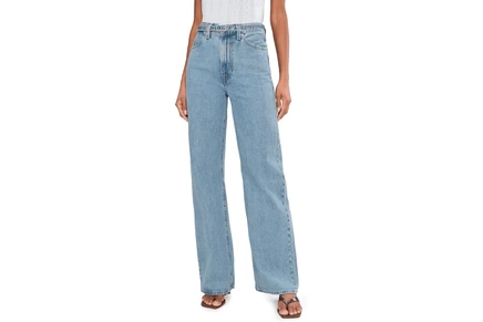 Джинсы Levis Premium Ribcage Wide Leg Belted