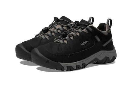 Детские трекинговые кроссовки KEEN Kids Targhee 4 Low, черно-серые