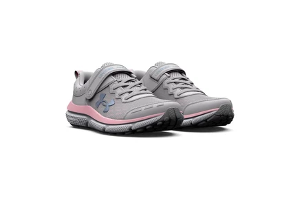 Мужские кроссовки Under Armour Kids Assert 10 Alternate Closure (Little Kid) halo gray/pink sugar/iridescent
