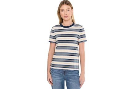 Топ Madewell Stripe Perfect Crew Neck Tee