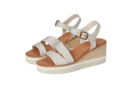 Женские босоножки TOMS Darya на танкетке, натуральные