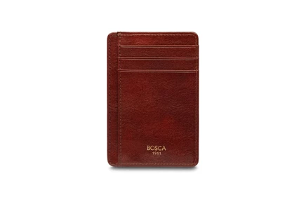Унисекс визитница Bosca Old Leather с RFID, коричневая