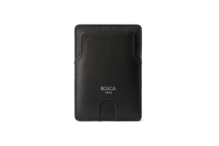 Унисекс футляр для карт Bosca Nappa Vitello, черный