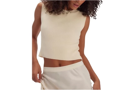 Женский топ Free People Back To Back, открытая спина, айвори