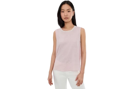 Блузка Vince Camuto Sleeveless Crew Neck Blouse