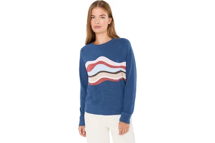 Женский свитшот Faherty Sunwashed Slub Crewneck