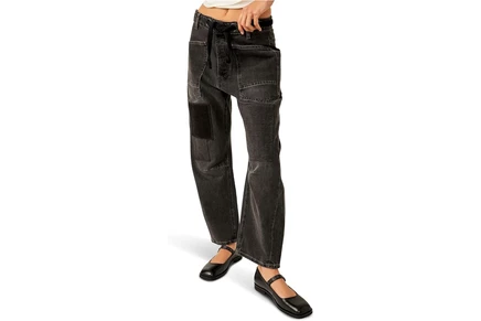 Джинсы Free People Moxie Low Slung Pull-On Barrel