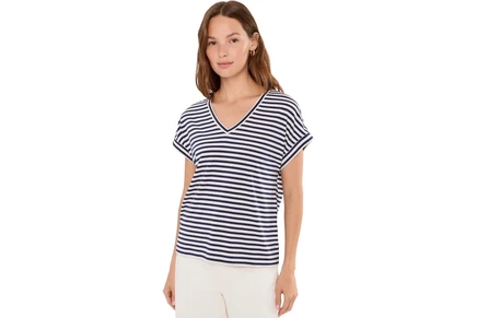 Женская футболка Tommy Bahama Kauai Stripe, голубая