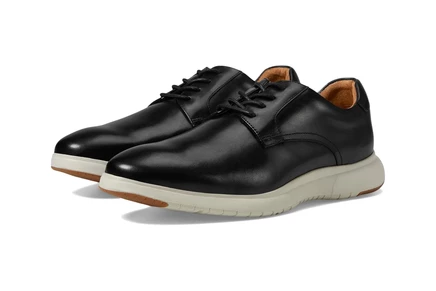 Florsheim Dash Plain Toe Oxford black w/ white sole