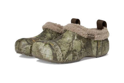 Унисекс сабо Crocs Classic Lined Shorty, камуфляж Realtree