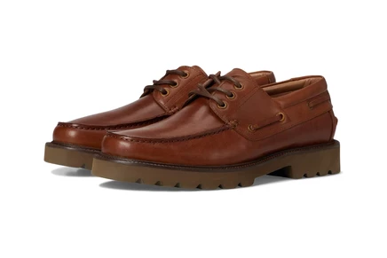 Мужские кожаные топсайдеры Steve Madden Hobson, бежевые