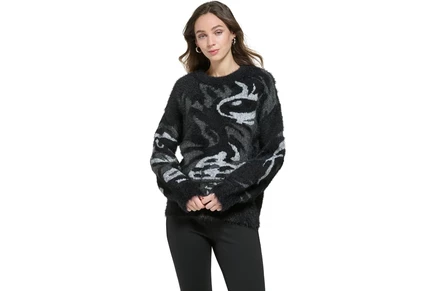 Свитер DKNY Long Sleeve Tiger Eye Sweater