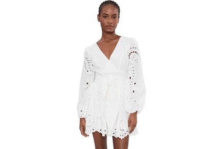 Платье Avec Les Filles Broderie Anglaise Cotton Romper Dress