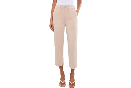Брюки Liverpool Los Angeles Petite High-rise Utility Crop Straight With Side Waistband Tabs 26