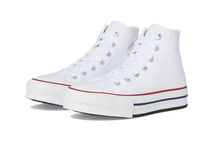 Мужские кроссовки Converse Kids Chuck Taylor All Star Eva Lift Platform (Little Kid) white/garnet/navy