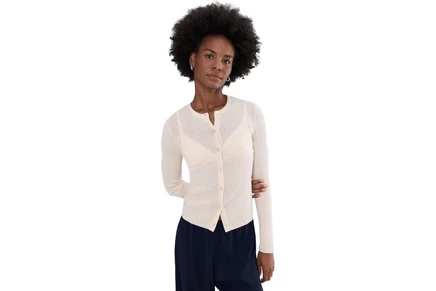 Свитер Vince Ribbed Cardigan