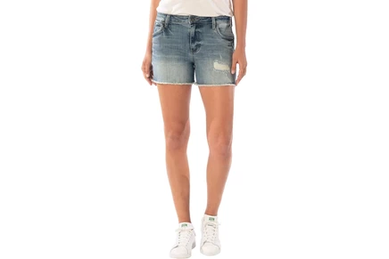 Шорты KUT from the Kloth Gidget High-Rise Fray Jean Shorts