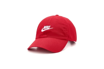 Унисекс бейсболка Nike Club Futura Wash, красно-белая