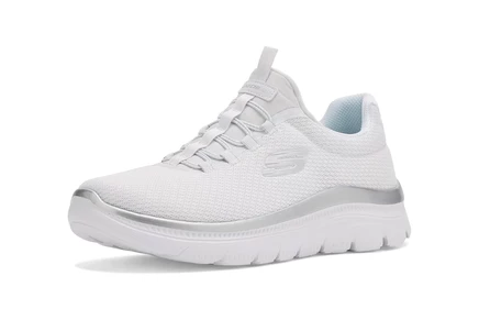 Женские кроссовки Skechers Summits Plus, белые/серебристые