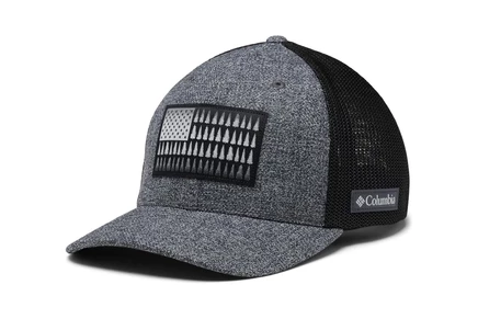 Унисекс бейсболка Columbia Mesh Tree Flag, серый меланж